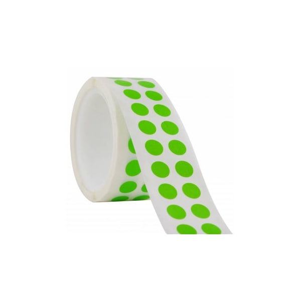 Tough-Spots, 3/8" Dia, Green, 1000/pk, 1000PK